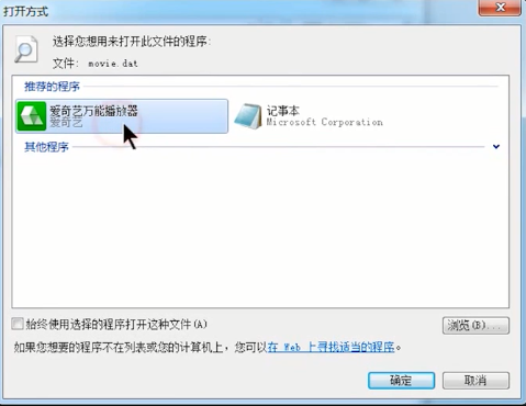 打開dat文件