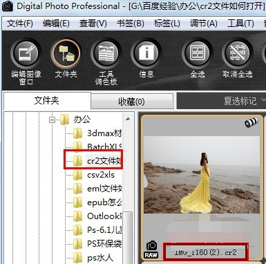 打開cr2文件