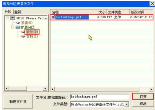 分區(qū)表損壞