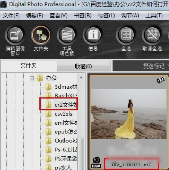 打開cr2文件