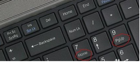 電腦home鍵在哪
